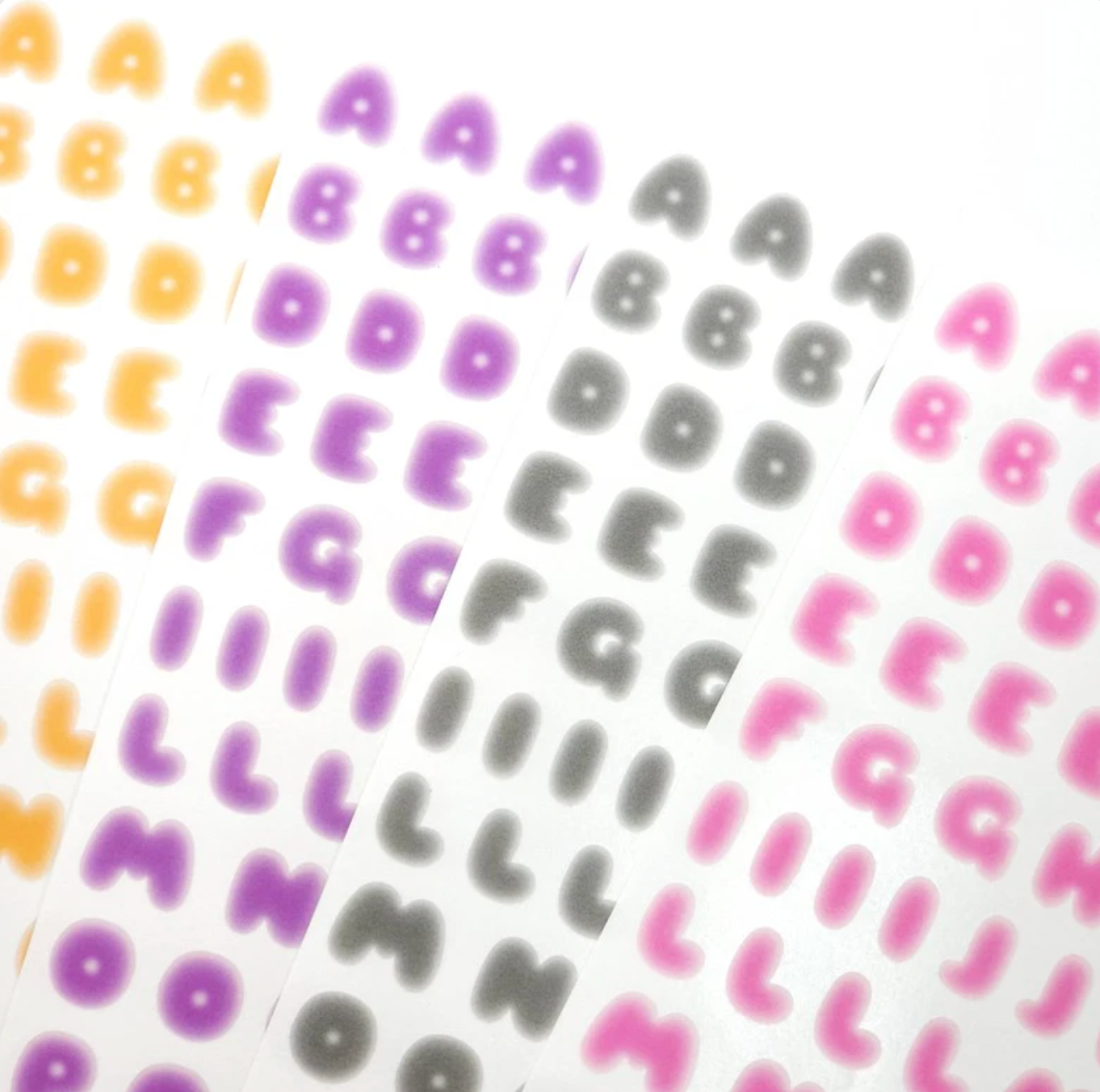 [PT04] NEW Polticker 'Ice Fruits ver.2' Alphabet Sticker Sheets (options)