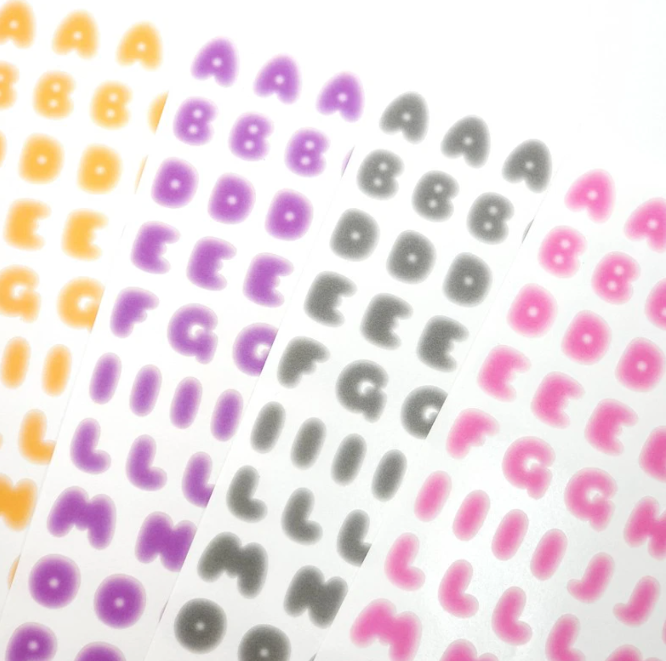 [PT04] NEW Polticker 'Ice Fruits ver.2' Alphabet Sticker Sheets (options)