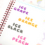 [PT04] NEW Polticker 'Ice Fruits ver.2' Alphabet Sticker Sheets (options)