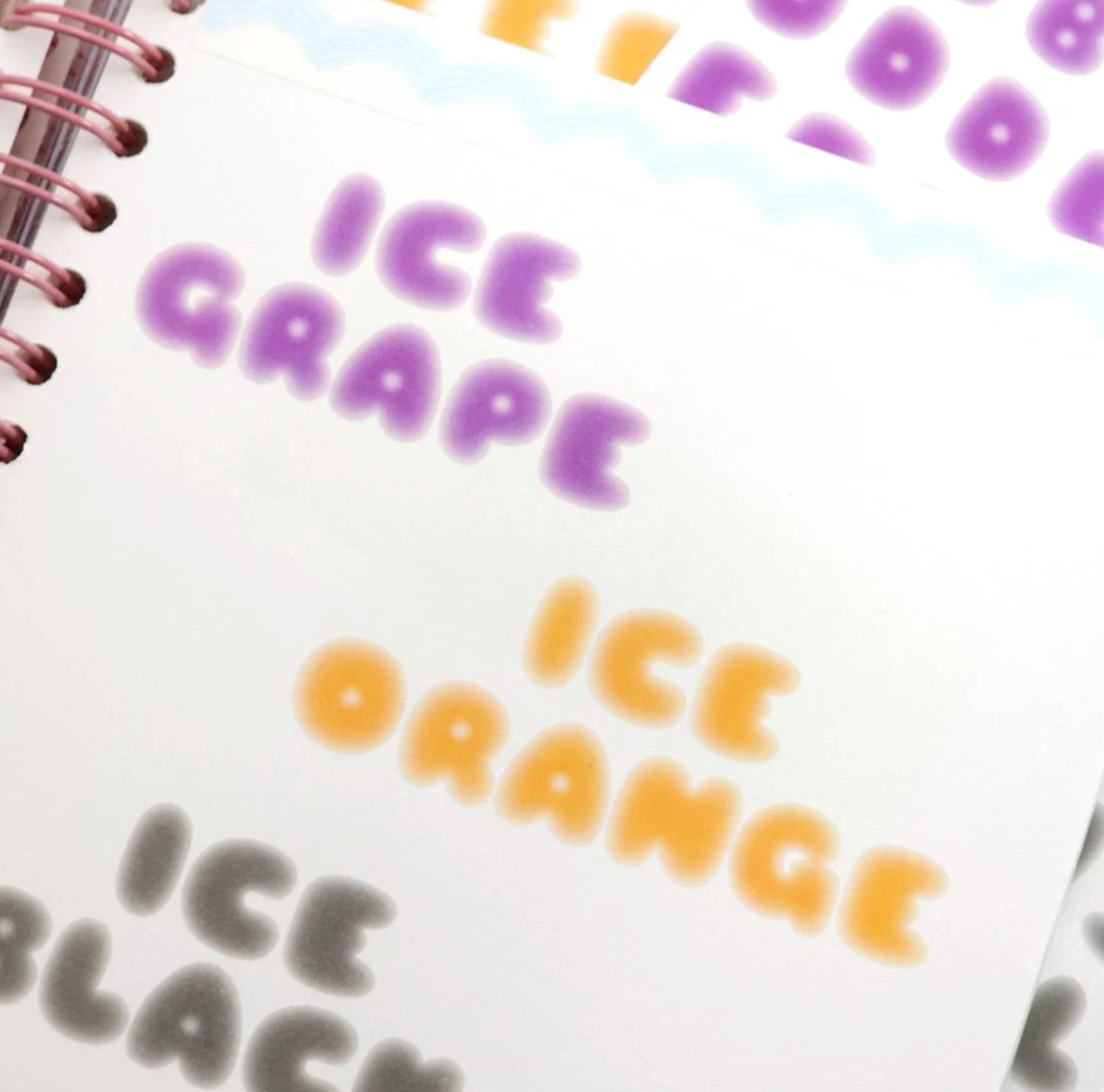 [PT04] NEW Polticker 'Ice Fruits ver.2' Alphabet Sticker Sheets (options)