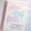 [PT06] NEW Polticker 'Pastel Plaid Stitch Alphabet Sticker Sheets (options)