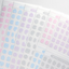 [PT06] NEW Polticker 'Pastel Plaid Stitch Alphabet Sticker Sheets (options)