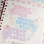 [PT06] NEW Polticker 'Pastel Plaid Stitch Alphabet Sticker Sheets (options)