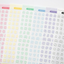 [PT07] NEW Polticker 'Pastel Stitch' Alphabet Sticker Sheets (options)