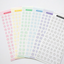 [PT07] NEW Polticker 'Pastel Stitch' Alphabet Sticker Sheets (options)