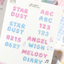 [PT08] NEW Polticker 'Stardust Hologram Alphabet' Kisscut Masking Tape (options)
