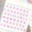 [PT08] NEW Polticker 'Stardust Hologram Alphabet' Kisscut Masking Tape (options)