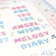 [PT08] NEW Polticker 'Stardust Hologram Alphabet' Kisscut Masking Tape (options)