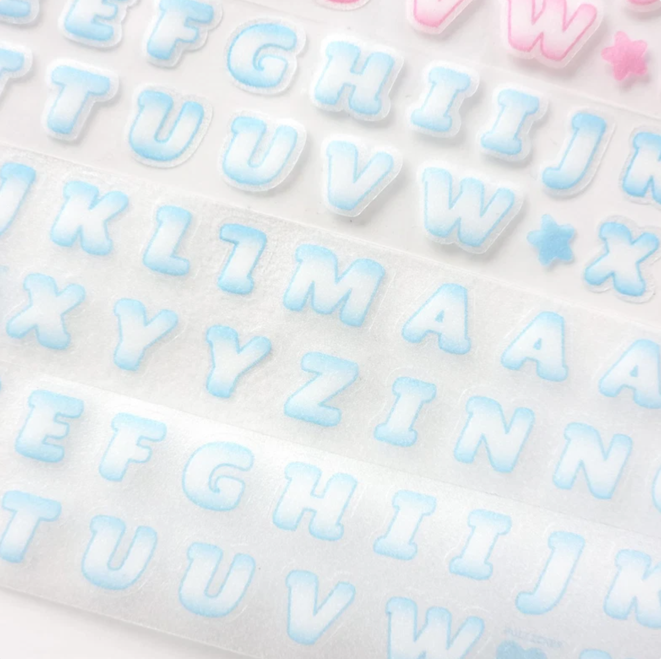 [PT09] NEW Polticker 'New Kid Cream Alphabet' Sugar Glitter Kisscut Masking Tape (options)