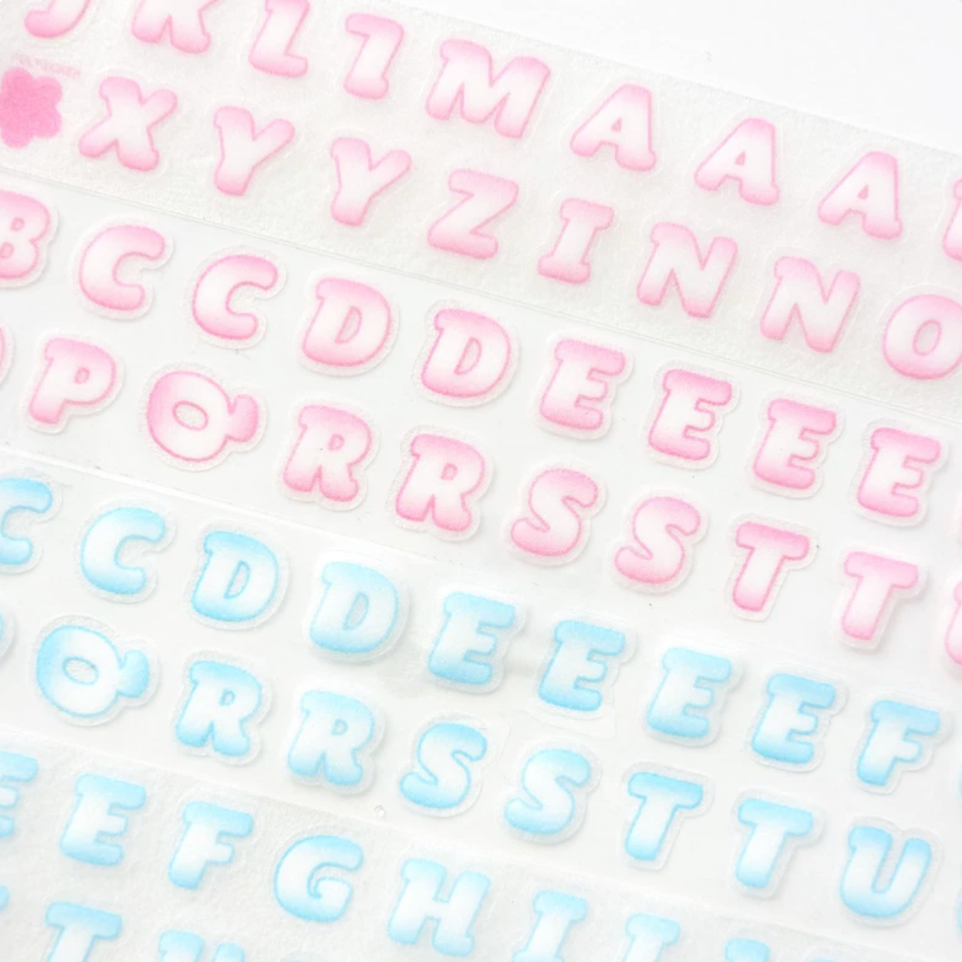 [PT09] NEW Polticker 'New Kid Cream Alphabet' Sugar Glitter Kisscut Masking Tape (options)