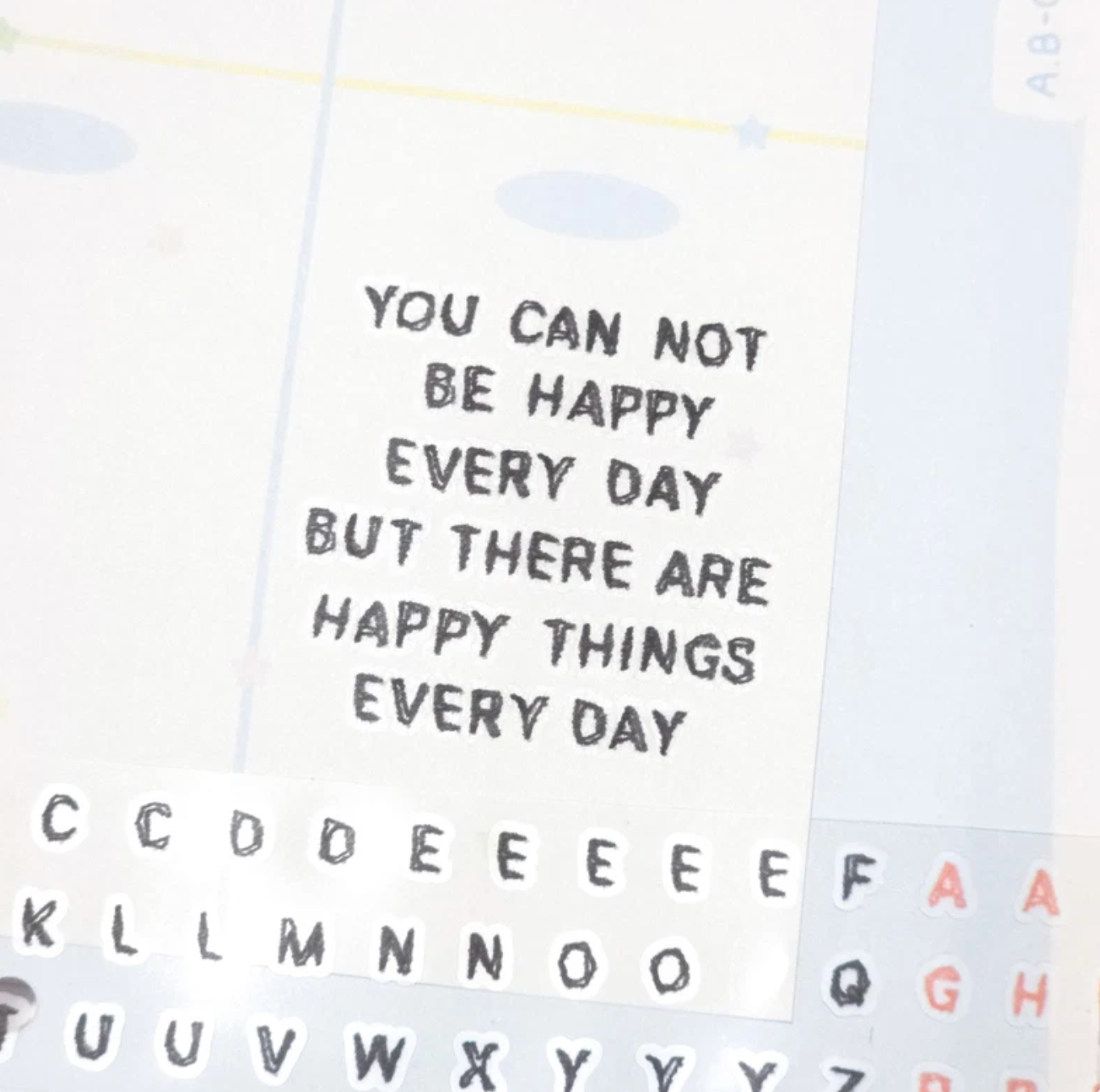 [PT10] NEW Polticker 'Handwritten Alphabet' Kisscut Masking Tape (options)