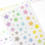 [PT11] NEW Polticker 'Emobossed Pastel Star' Rainbow Foil Kisscut Masking Tape