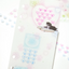 [PT14] NEW Polticker 'Embossed Hear Number Buttons' Kisscut Masking Tape
