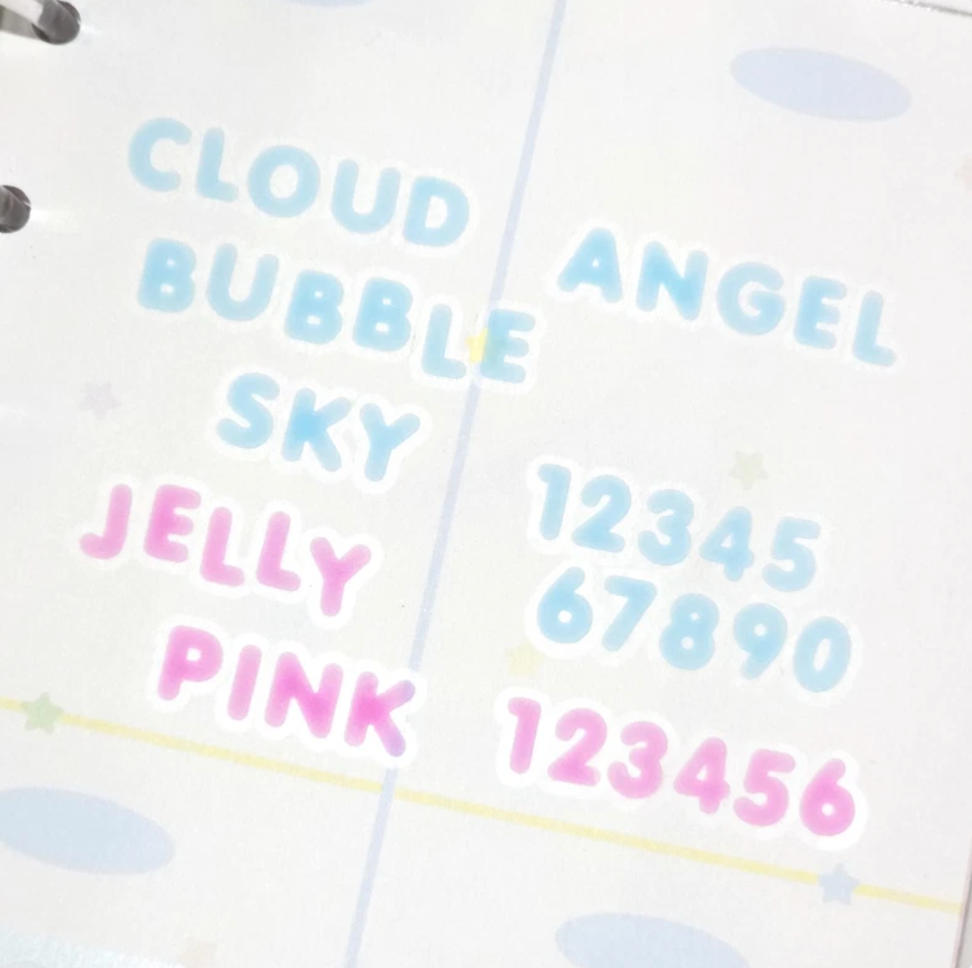 [PT15] NEW Polticker 'Embossed Jelly Alphabet' Kisscut Masking Tape (optioins)