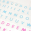 [PT15] NEW Polticker 'Embossed Jelly Alphabet' Kisscut Masking Tape (optioins)