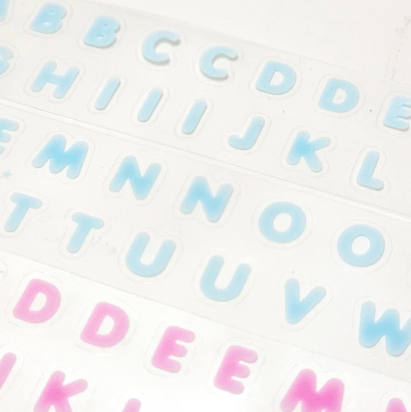 [PT15] NEW Polticker 'Embossed Jelly Alphabet' Kisscut Masking Tape (optioins)