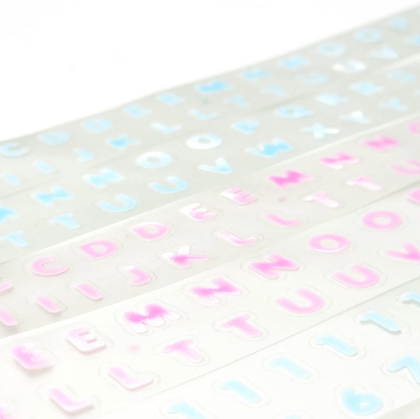 [PT15] NEW Polticker 'Embossed Jelly Alphabet' Kisscut Masking Tape (optioins)