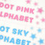 [PT16] NEW Polticker 'Dotted Glitter Alphabet' Sugar Glitter Kisscut Masking Tape (options)