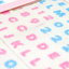 [PT16] NEW Polticker 'Dotted Glitter Alphabet' Sugar Glitter Kisscut Masking Tape (options)