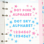 [PT16] NEW Polticker 'Dotted Glitter Alphabet' Sugar Glitter Kisscut Masking Tape (options)