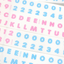 [PT16] NEW Polticker 'Dotted Glitter Alphabet' Sugar Glitter Kisscut Masking Tape (options)