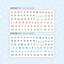 [PT18] NEW Polticker 'Embedded Stars Alphabet' Kisscut Masking Tape (options)