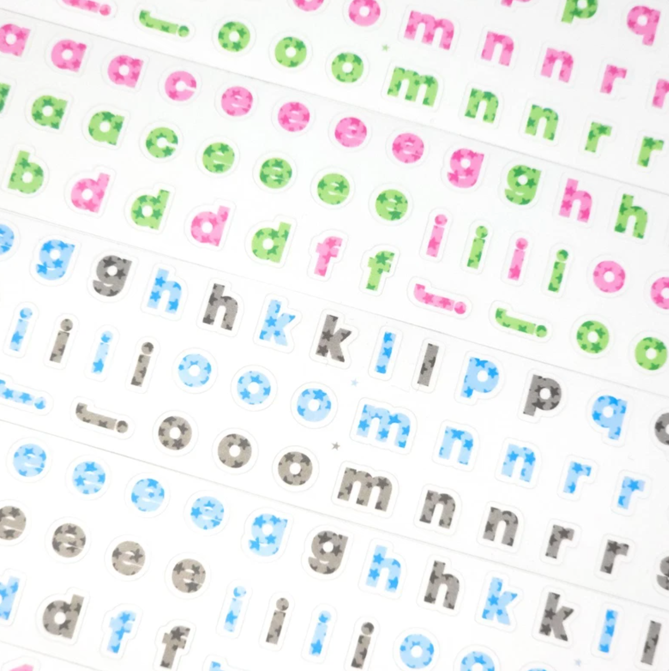 [PT18] NEW Polticker 'Embedded Stars Alphabet' Kisscut Masking Tape (options)