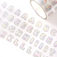 [PT19] NEW Polticker 'Star Candy Big Hologram Foil Alphabet' Kisscut Masking Tape (options)