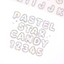 [PT19] NEW Polticker 'Star Candy Big Hologram Foil Alphabet' Kisscut Masking Tape (options)