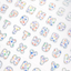 [PT19] NEW Polticker 'Star Candy Big Hologram Foil Alphabet' Kisscut Masking Tape (options)