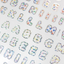 [PT19] NEW Polticker 'Star Candy Big Hologram Foil Alphabet' Kisscut Masking Tape (options)
