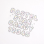 [PT19] NEW Polticker 'Star Candy Big Hologram Foil Alphabet' Kisscut Masking Tape (options)