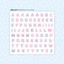 [PT20] NEW Polticker 'Star-filled Big Alphabet' Kisscut Masking Tape (options)