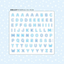 [PT20] NEW Polticker 'Star-filled Big Alphabet' Kisscut Masking Tape (options)