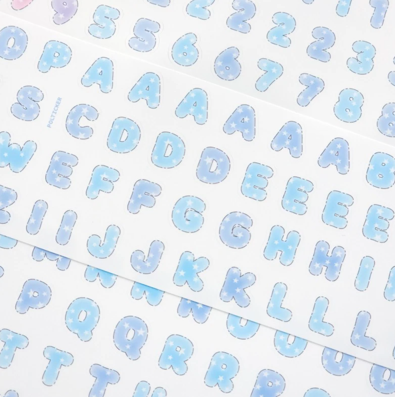 [PT20] NEW Polticker 'Star-filled Big Alphabet' Kisscut Masking Tape (options)