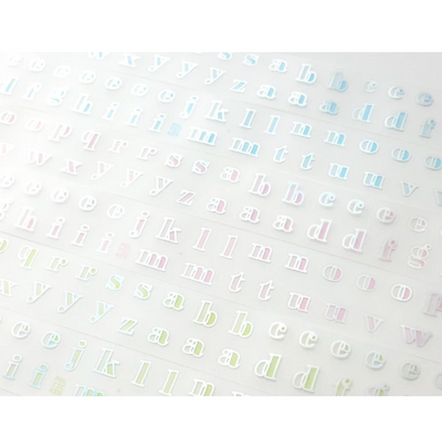 [PT22] NEW Polticker 'Outline Alphabet' Hologram Kisscut Masking Tape (options)