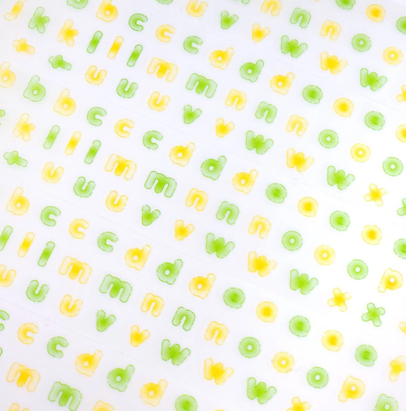 [PT26] NEW Polticker 'Candy Alphabet' Kisscut Masking Tape (options)