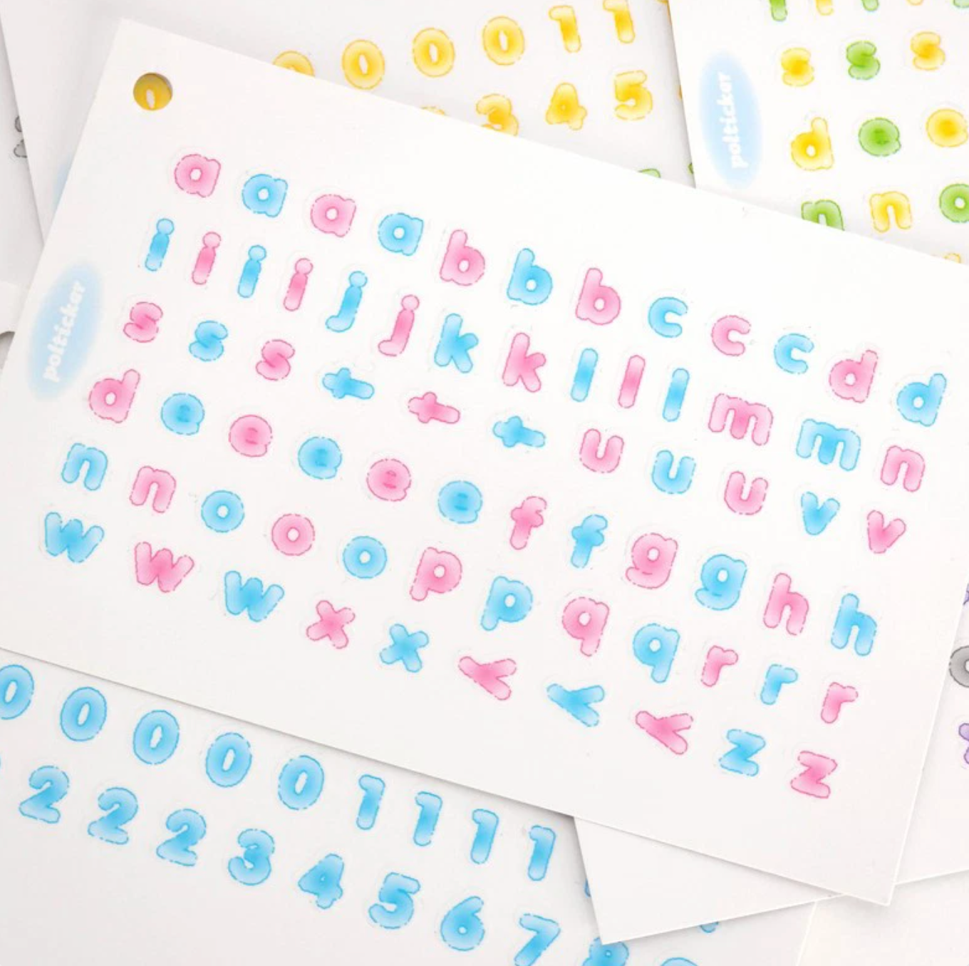 [PT26] NEW Polticker 'Candy Alphabet' Kisscut Masking Tape (options)