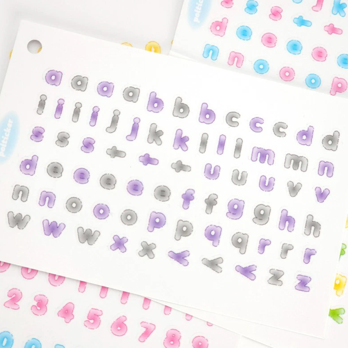 [PT26] NEW Polticker 'Candy Alphabet' Kisscut Masking Tape (options)