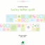 [PT34] NEW Polticker 'Happiness Post Office Collaboration' Lucky Letter Quilt Masking Tape
