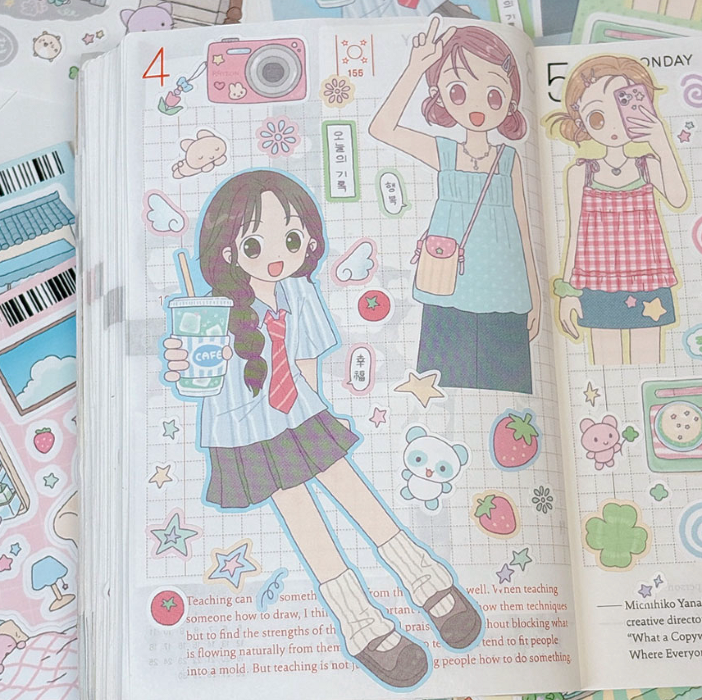 [RY28] NEW Rayeon Fancy 'Blue Excitement' Matte Sticker Sheet