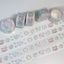 [RY30] NEW Rayeon Fancy 'Firework Clear 3D Silver Foil' Kisscut Masking Tape