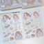[RY24] NEW Rayeon Fancy 'Let's Read a Book' Sand Glitter Clear Sticker Sheet