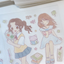 [RY24] NEW Rayeon Fancy 'Let's Read a Book' Sand Glitter Clear Sticker Sheet
