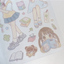 [RY24] NEW Rayeon Fancy 'Let's Read a Book' Sand Glitter Clear Sticker Sheet