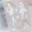 [RY24] NEW Rayeon Fancy 'Let's Read a Book' Sand Glitter Clear Sticker Sheet