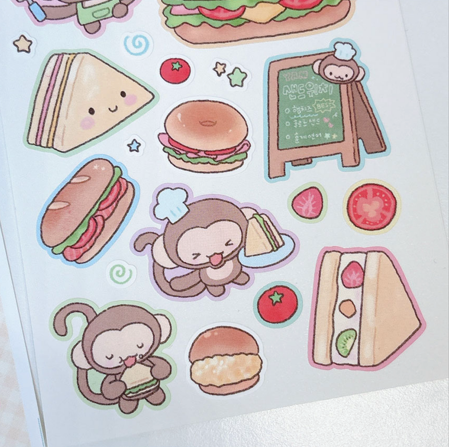 [RY25] NEW Rayeon Fancy 'Sandwich' Matte Sticker Sheet