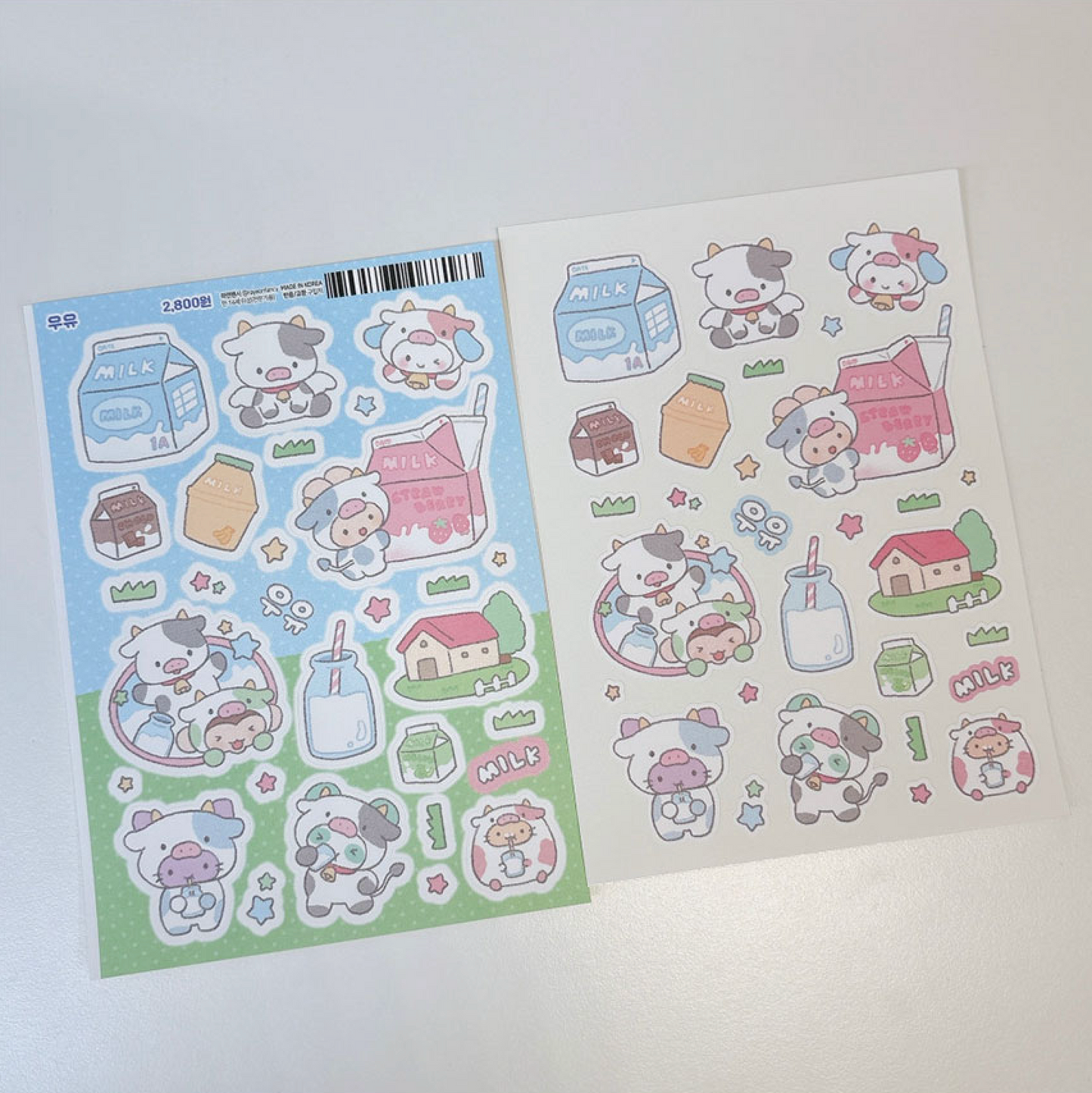 [RY26] NEW Rayeon Fancy 'Milk' Matte Sticker Sheet