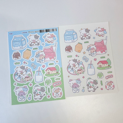 [RY26] NEW Rayeon Fancy 'Milk' Matte Sticker Sheet