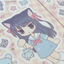 [RY20] NEW Rayeon Fancy 'Mouse and Cat' Sand Glitter Clear Sticker Sheet